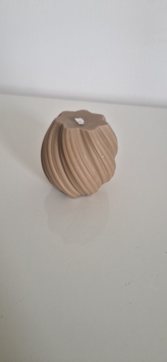 Bougie artisanale spirale