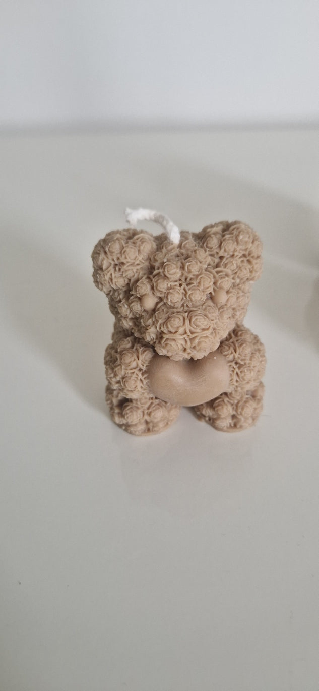 Bougie Ourson Fleuri – Cire Naturelle & Parfum de Grasse