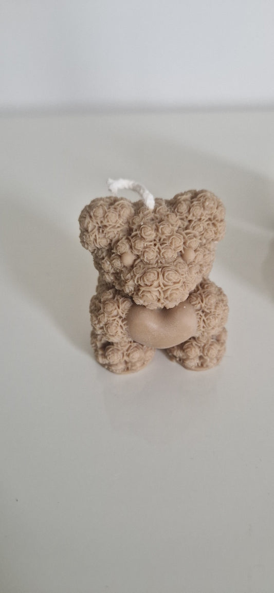 Bougie Ourson Fleuri – Cire Naturelle & Parfum de Grasse