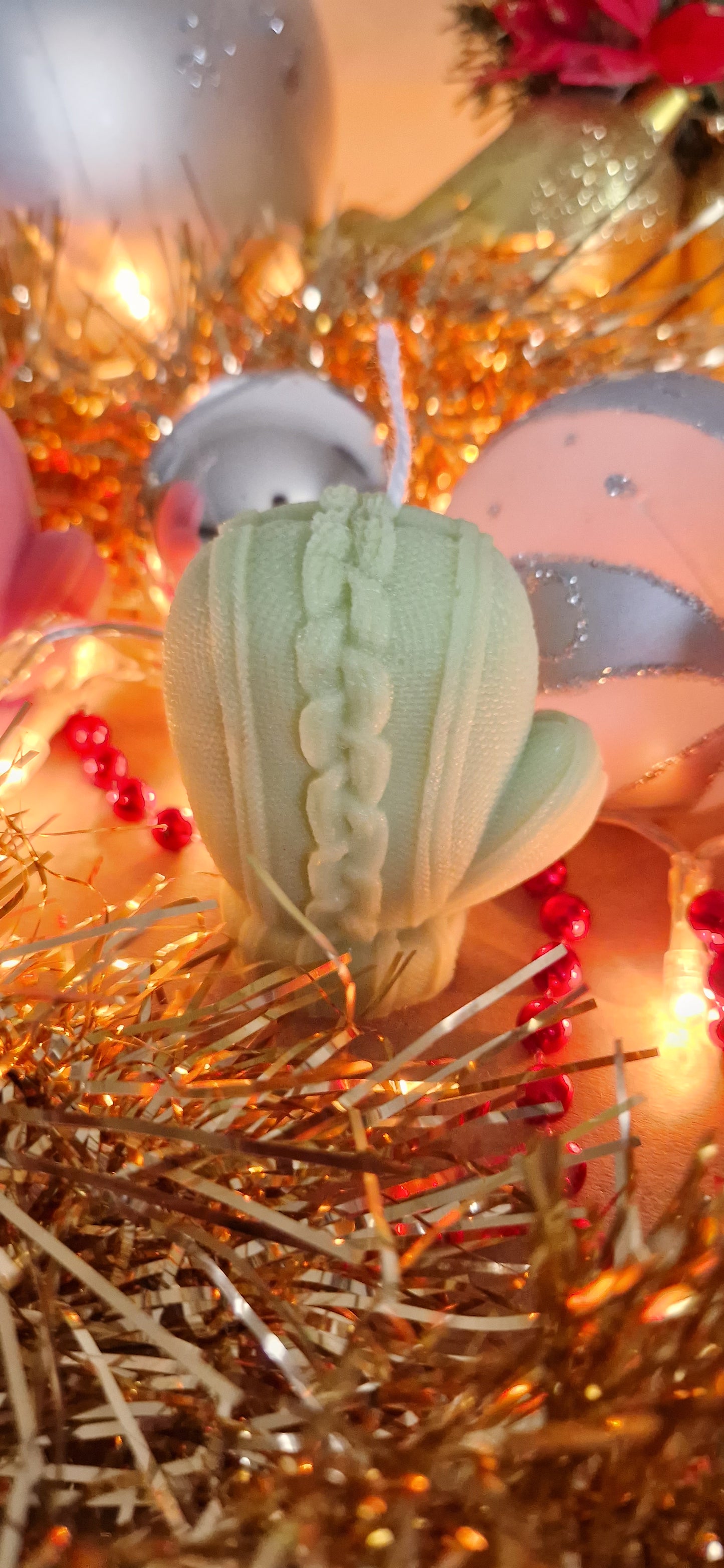 Bougie artisanale « La Moufle » – Cire d’olive & mèche coton – Parfum de Grasse