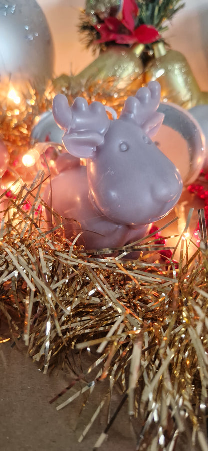 Bougie artisanale « Rudolph » – Cire d’olive & mèche coton – Parfum de Grasse