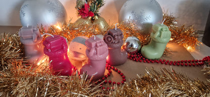 Bougie artisanale « La Botte » – Cire d’olive & mèche coton – Parfum de Grasse