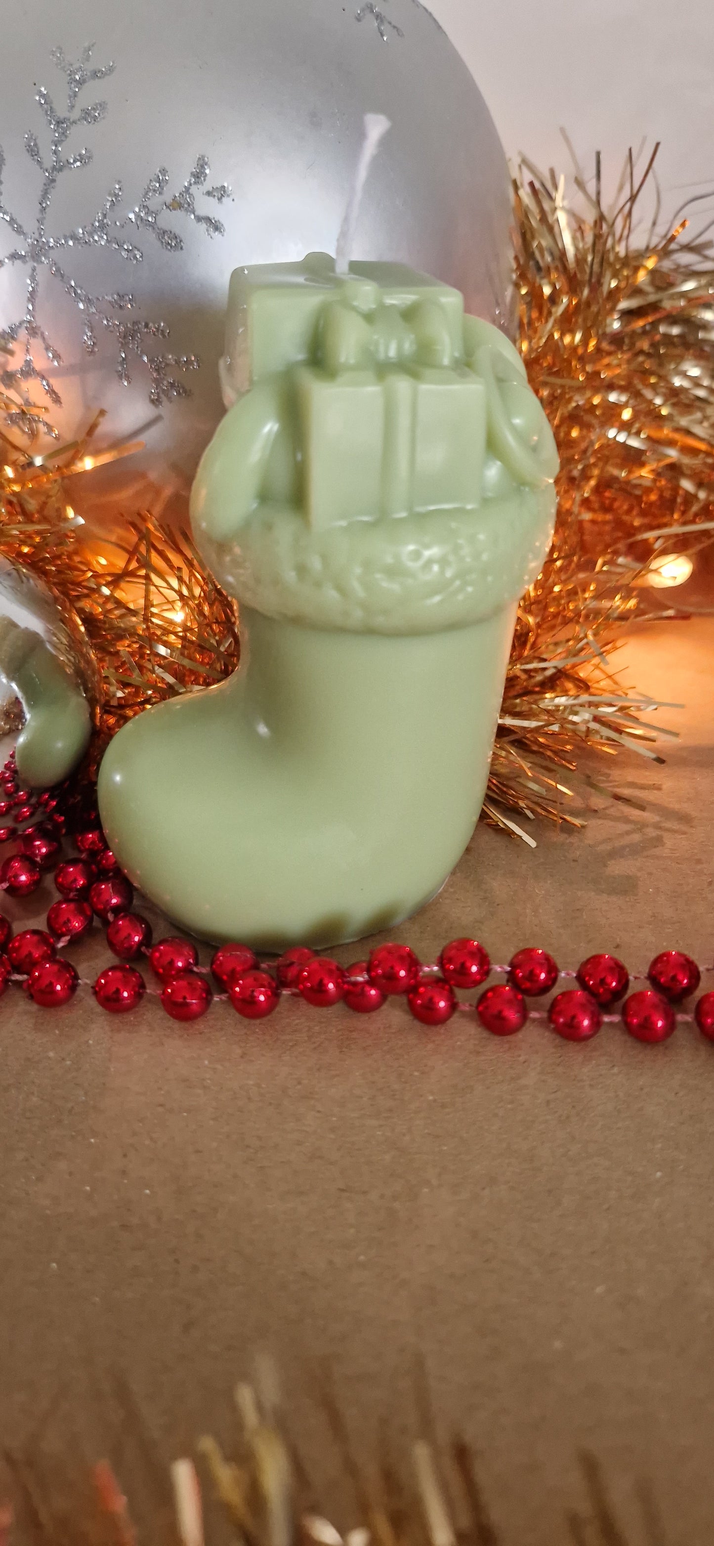 Bougie artisanale « La Botte » – Cire d’olive & mèche coton – Parfum de Grasse