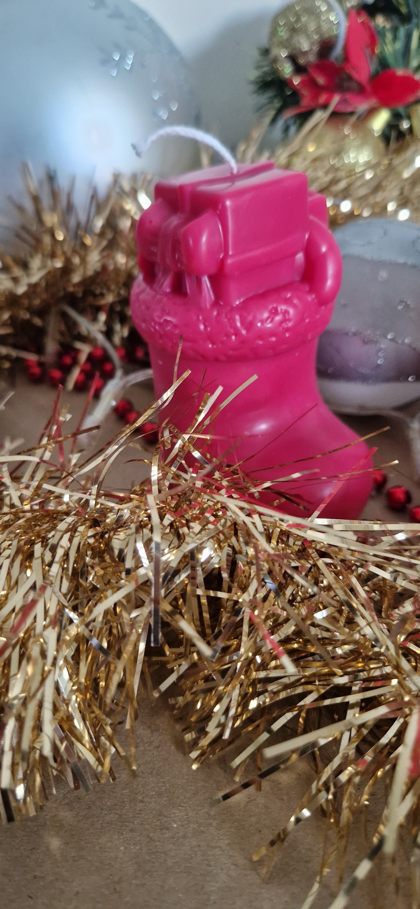 Bougie artisanale « La Botte » – Cire d’olive & mèche coton – Parfum de Grasse