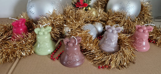 Bougie artisanale « La Cloche » – Cire d’olive & mèche coton – Parfum de Grasse