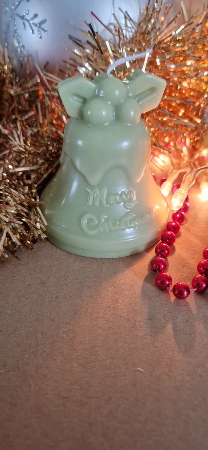 Bougie artisanale « La Cloche » – Cire d’olive & mèche coton – Parfum de Grasse