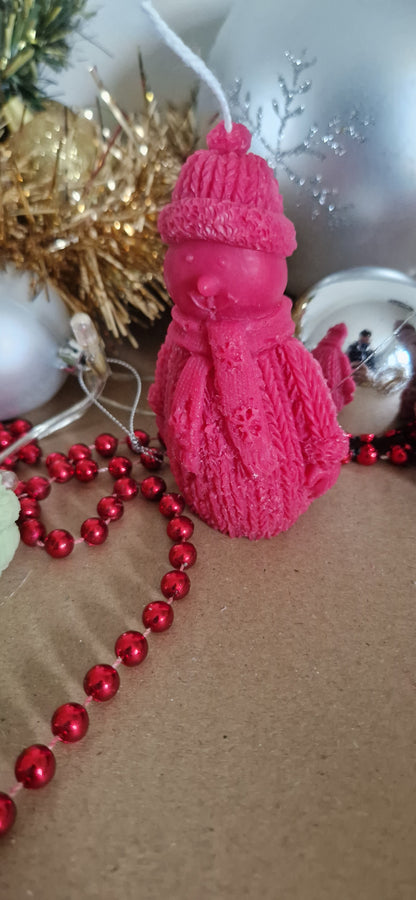 Bougie artisanale « Snow » – Cire d’olive & mèche coton – Parfum de Grasse