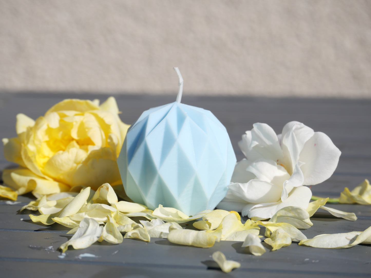 Bougie Origami  – Design Moderne & Décoratif