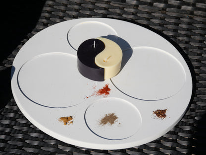 Bougie Artisanale "Harmonie Sacrée" – Équilibre & Sérénité