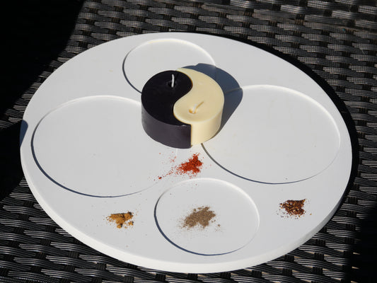 Bougie Artisanale "Harmonie Sacrée" – Équilibre & Sérénité