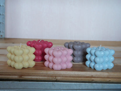 Bougie Artisanale "Éclat d’Amour" – Douceur Romantique & Élégance