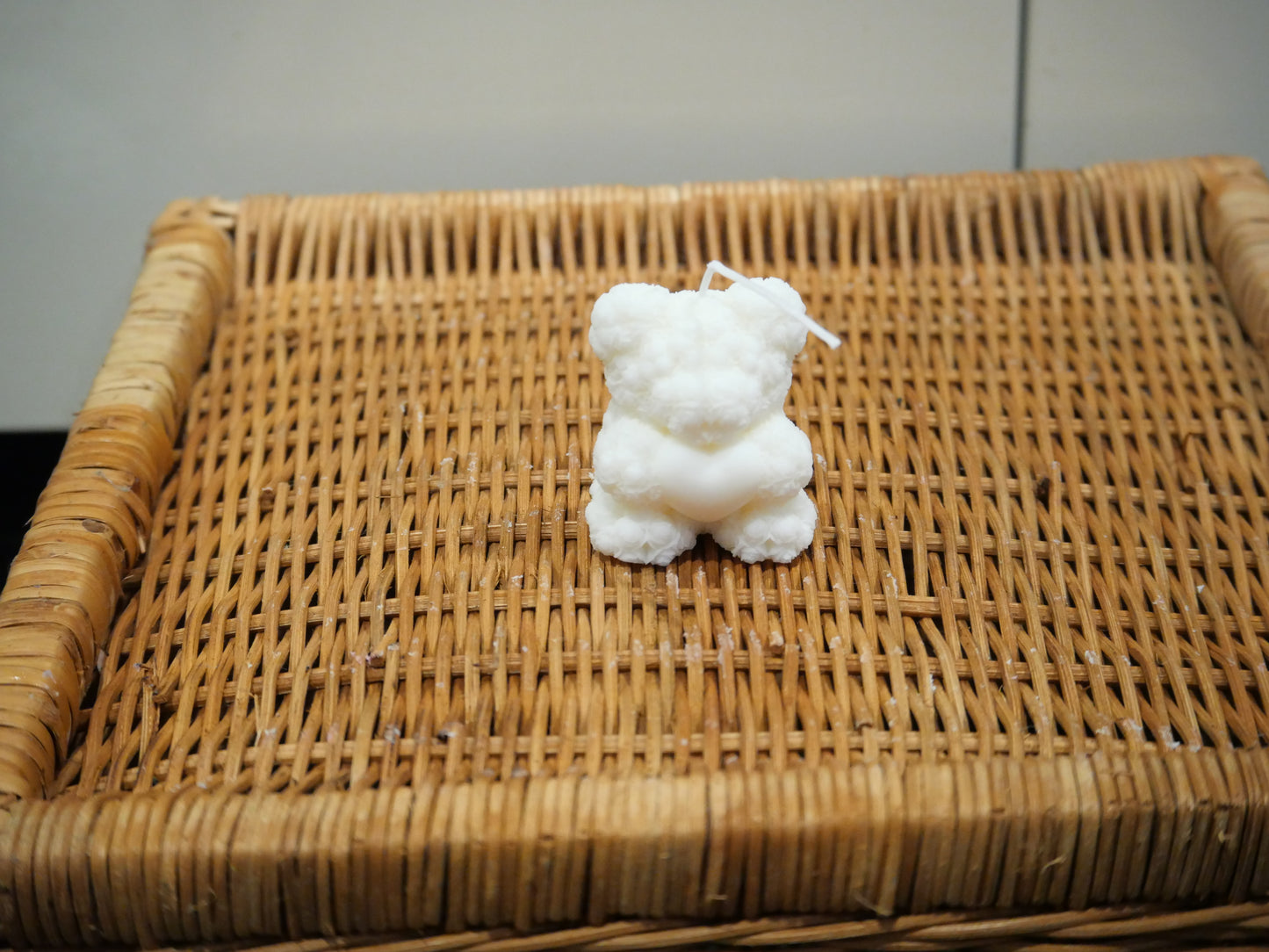 Bougie Ourson Fleuri | Cadeau Doux & Romantique