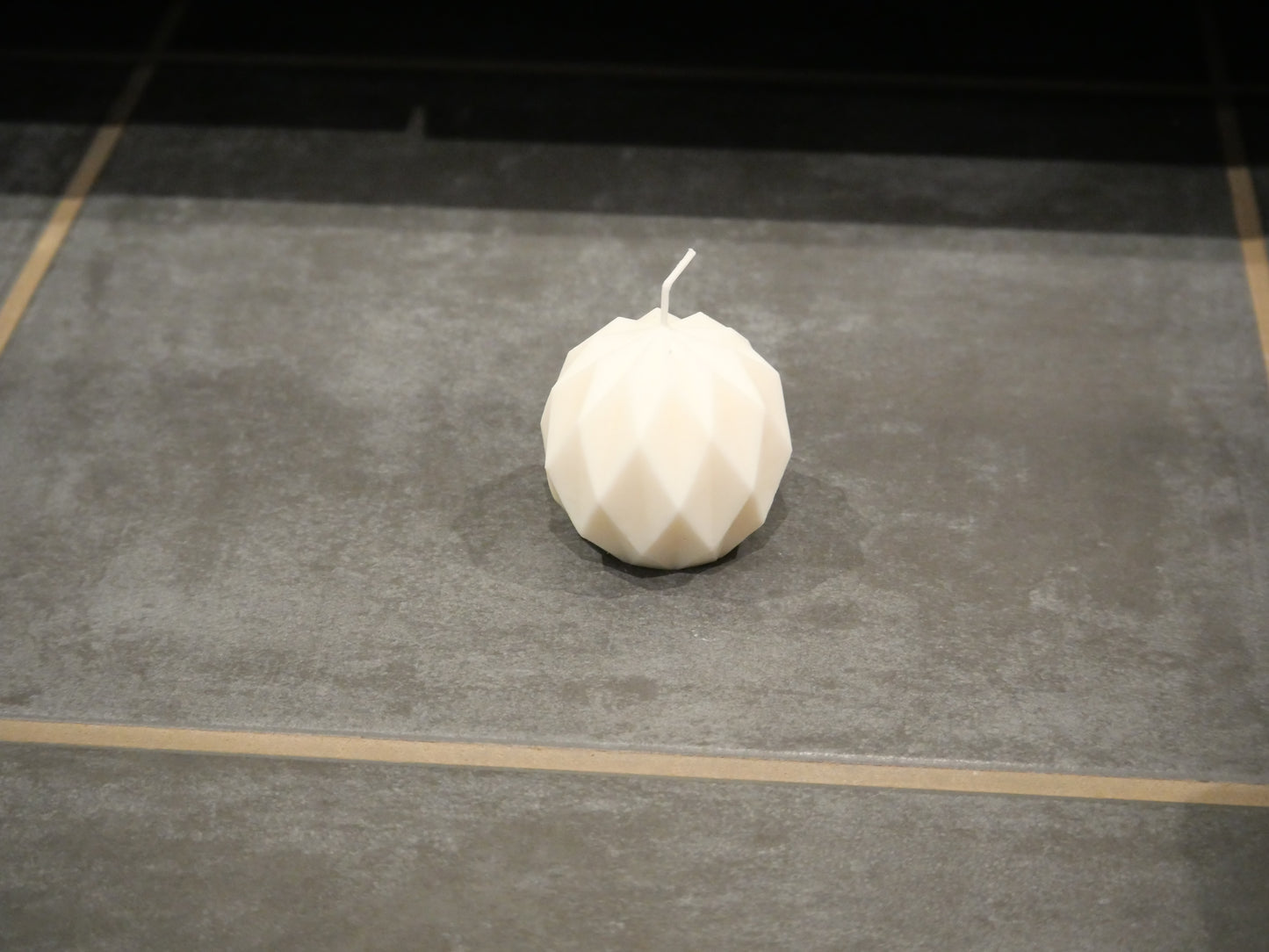 Bougie Diamant Blanc | Luxe Minimaliste & Chic